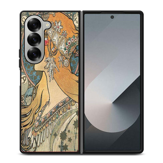 Alphonse Mucha Art Samsung Z Fold 6 Case