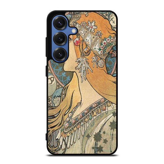 Alphonse Mucha Art Samsung S25 Ultra Case