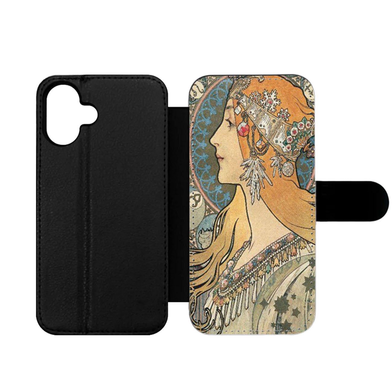 Alphonse Mucha Art Wallet iPhone Case