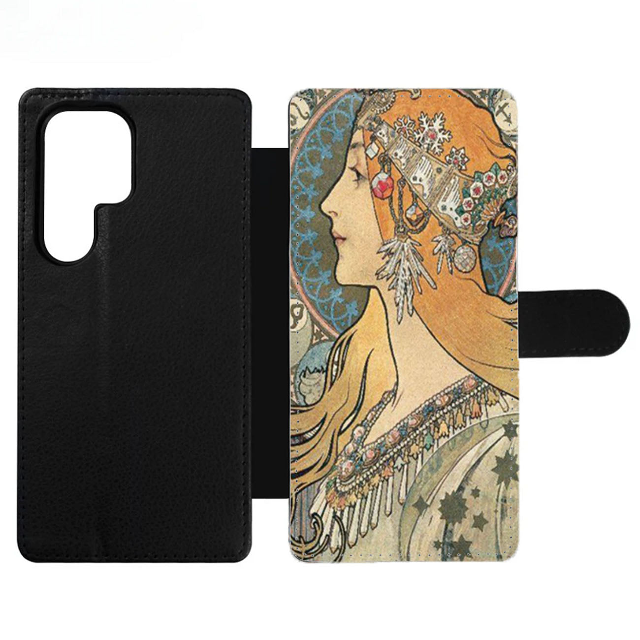 Alphonse Mucha Art Wallet Samsung Case