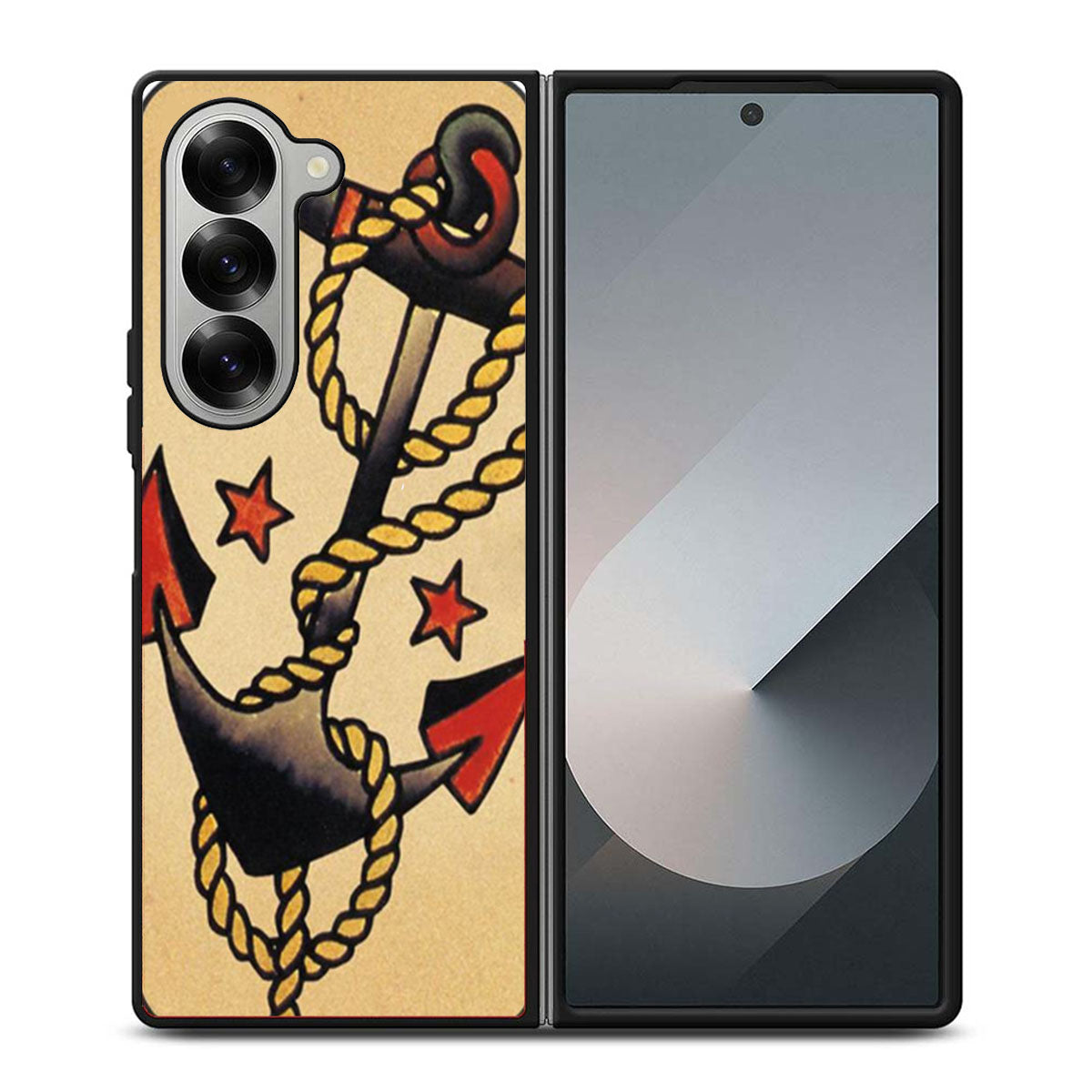 Anchor Tattoo Style Sailor Pirate Samsung Z Fold 6 Case