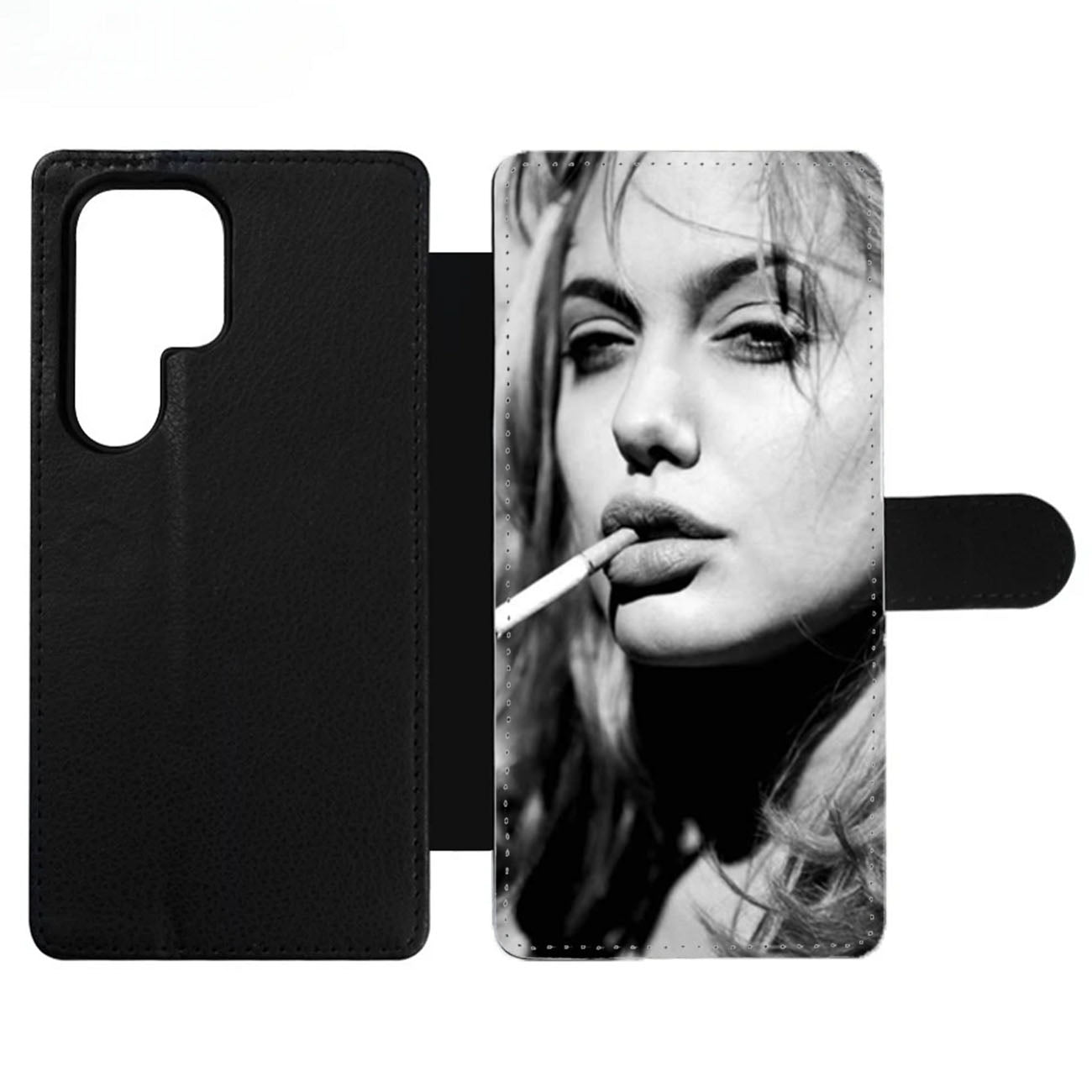 Angelina Jolie Smoking Wallet Samsung Case