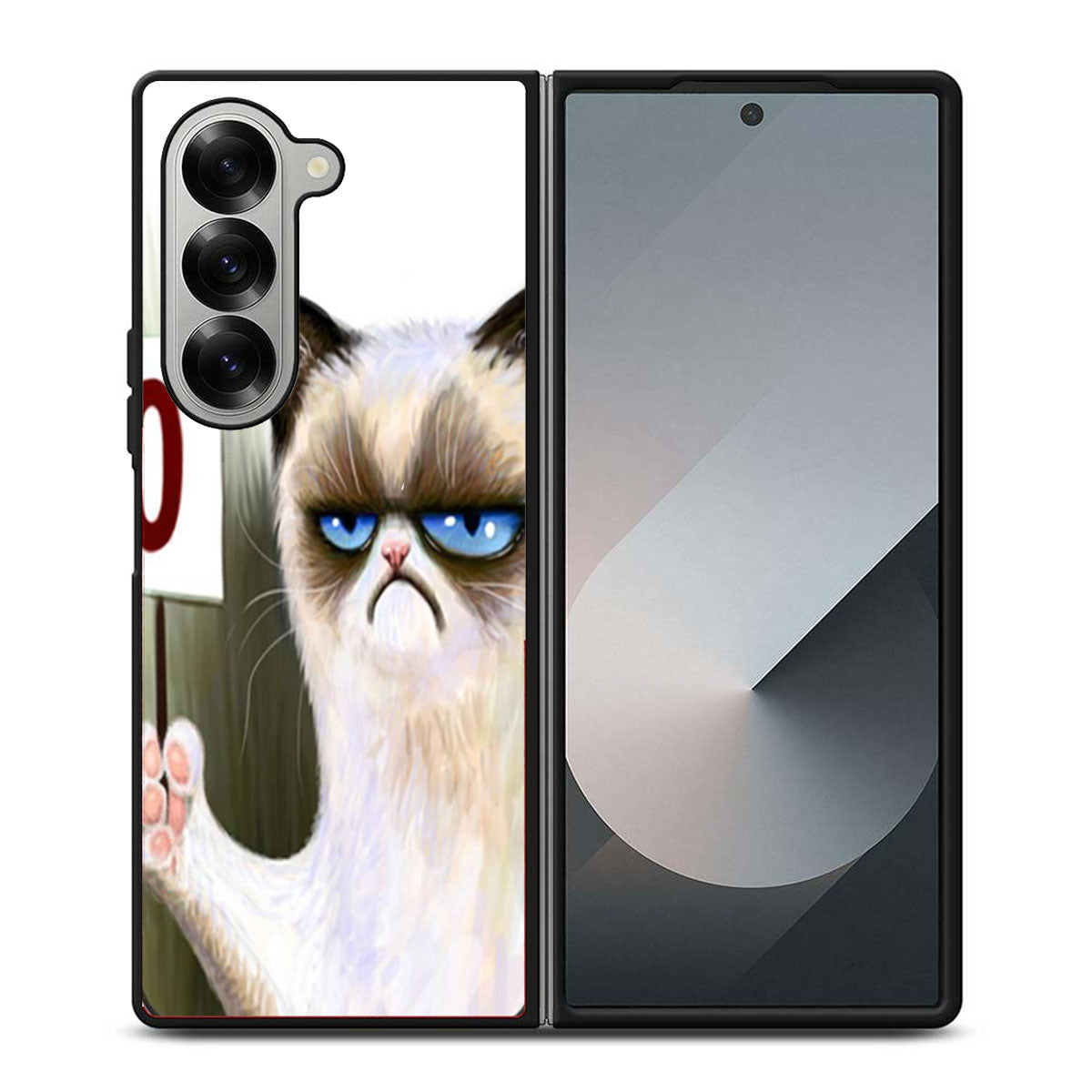 Angry Cat Grumpy Samsung Z Fold 6 Case