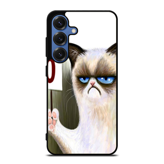 Angry Cat Grumpy Samsung S25 Ultra Case