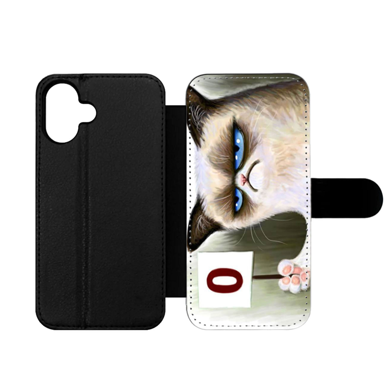 Angry Grumpy Cat Wallet iPhone Case