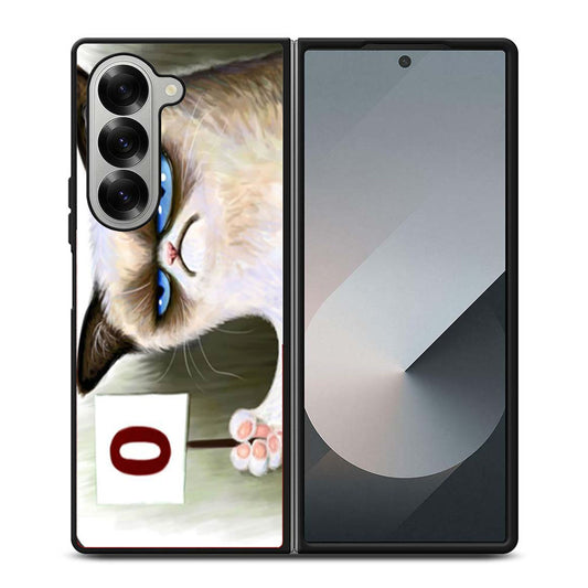 Angry Grumpy Cat Samsung Z Fold 6 Case