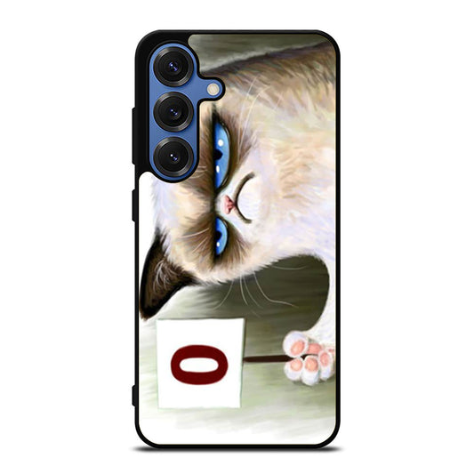 Angry Grumpy Cat Samsung S25 Ultra Case
