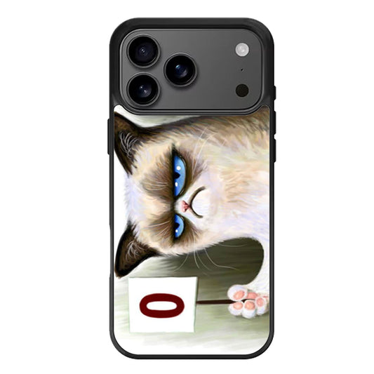 Angry Grumpy Cat iPhone 17 Pro Max Case