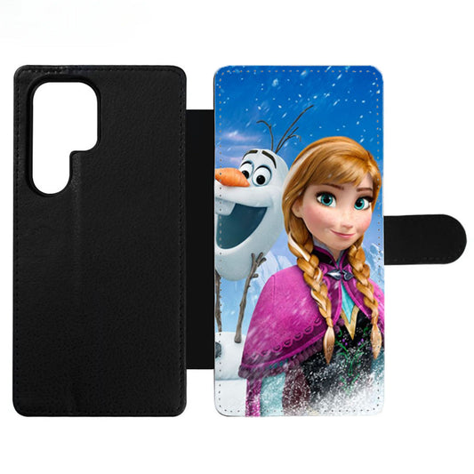 Anna and Olaf Wallet Samsung Case