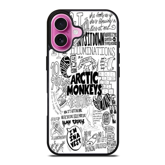 Arctic Monkeys typography illustration iPhone Case Cover