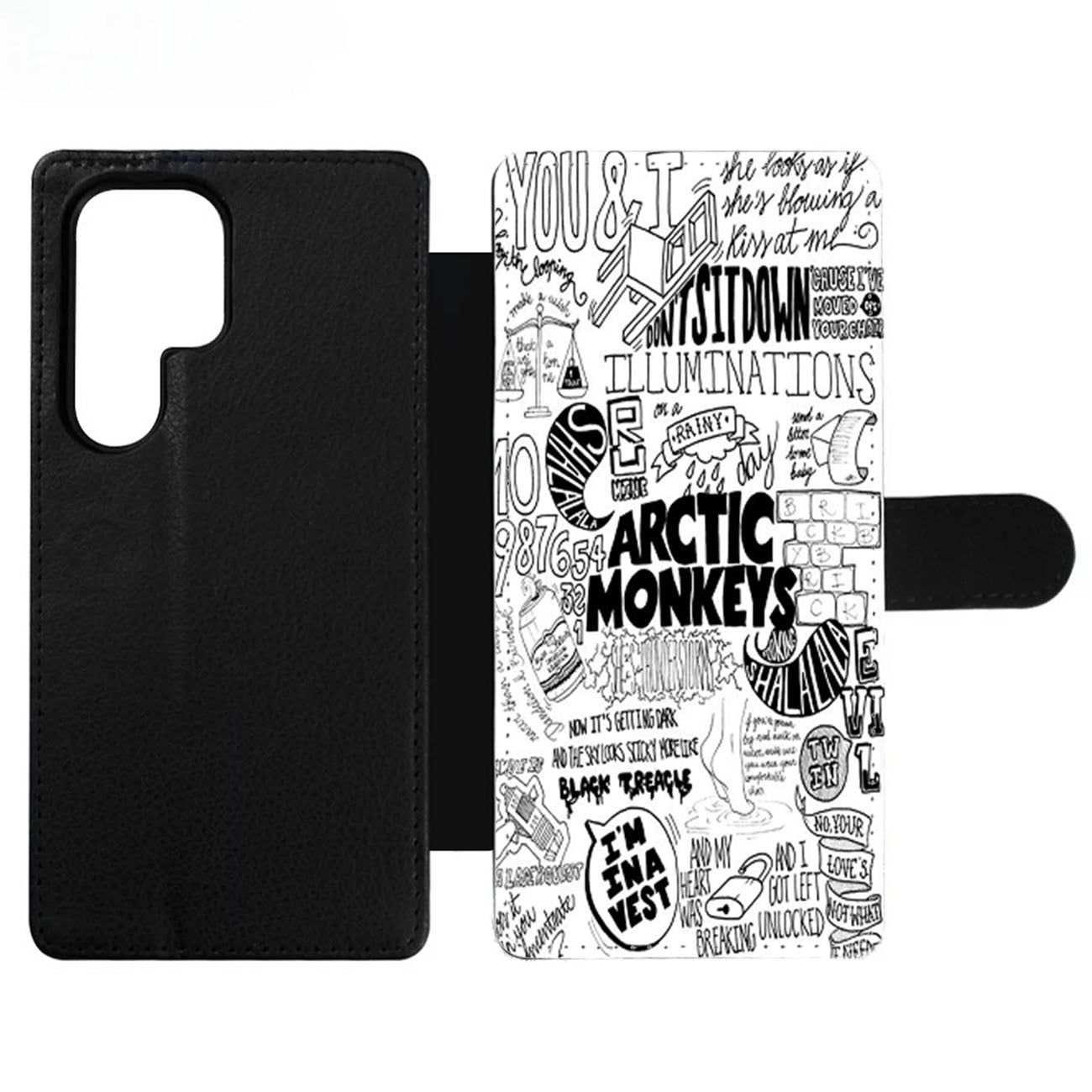 Arctic Monkeys typography illustration Wallet Samsung Case