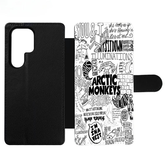 Arctic Monkeys typography illustration Wallet Samsung Case