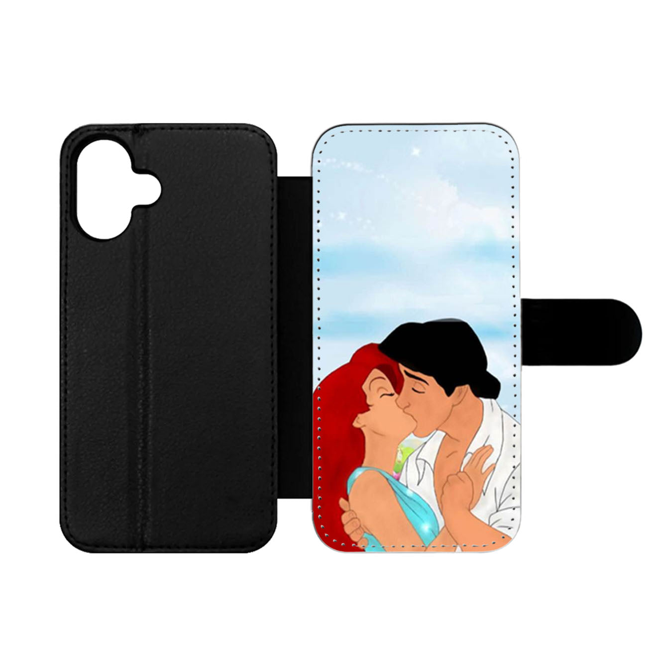 Ariel And Eric Kissing Disney Wallet iPhone Case