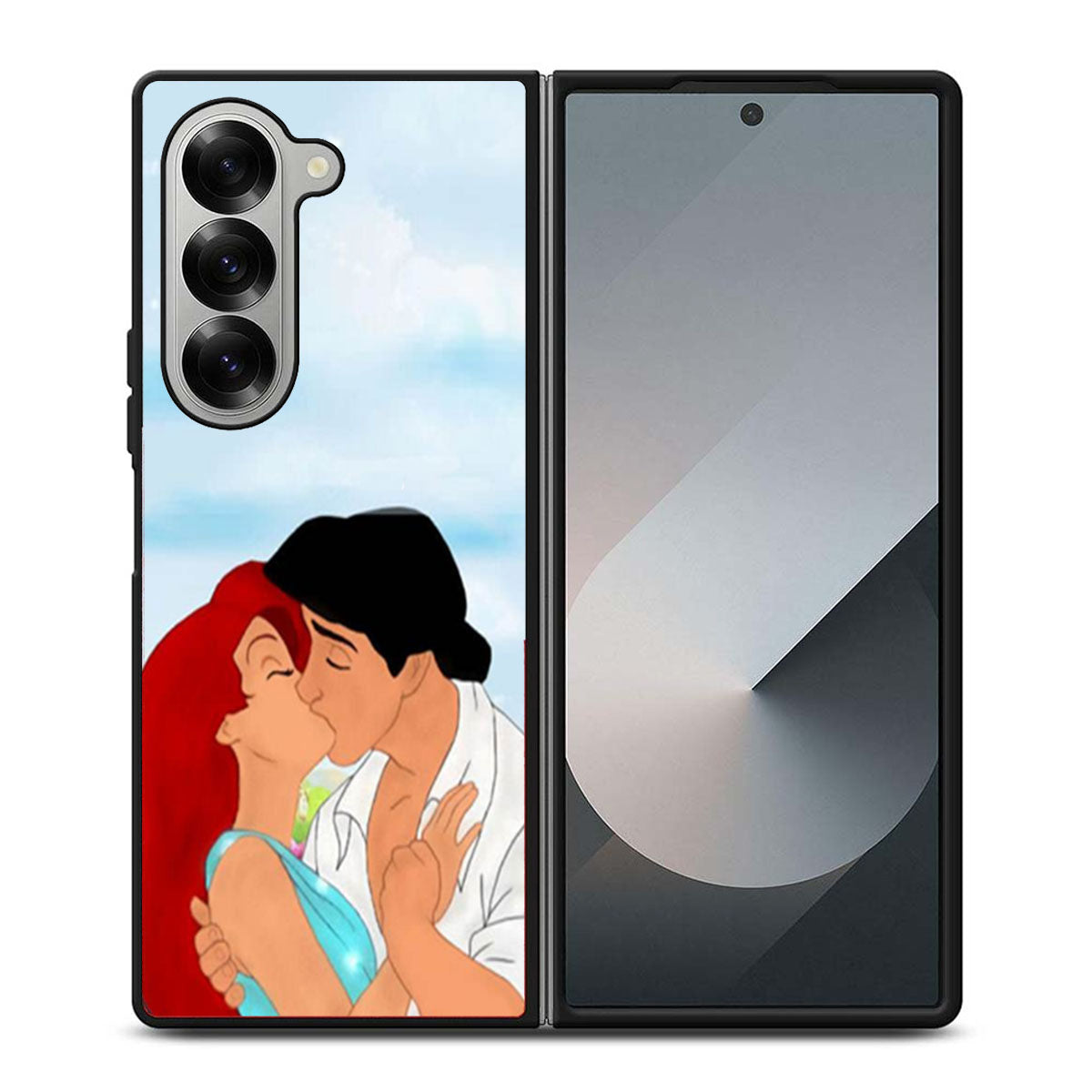 Ariel And Eric Kissing Disney Samsung Z Fold 6 Case
