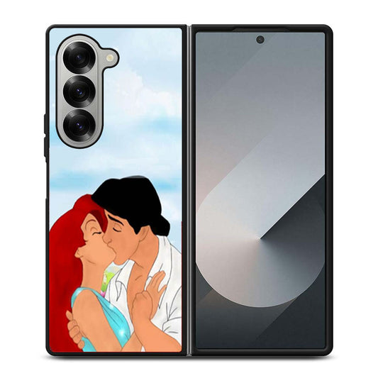 Ariel And Eric Kissing Disney Samsung Z Fold 6 Case