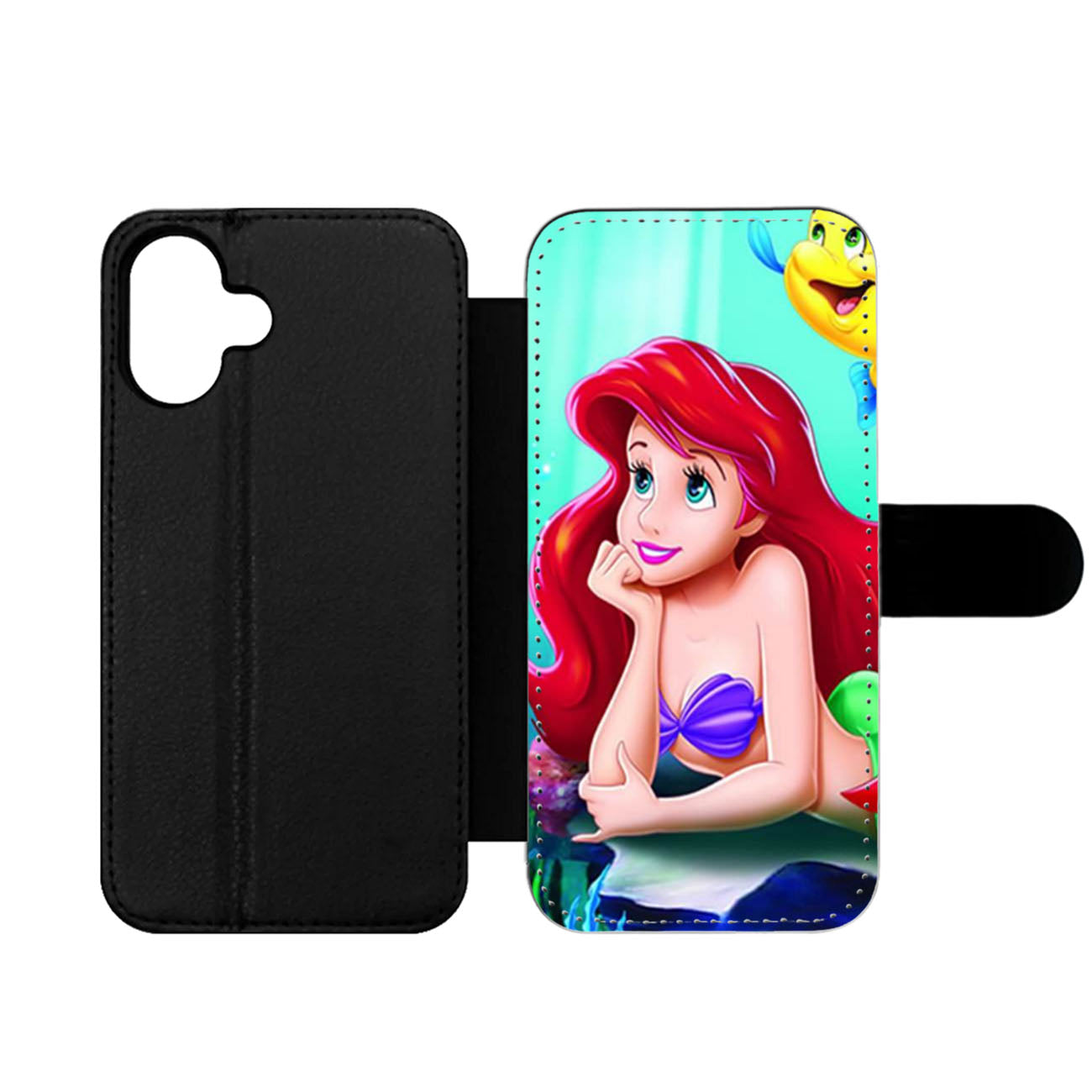 Ariel Flounder The Little Mermaid Wallet iPhone Case