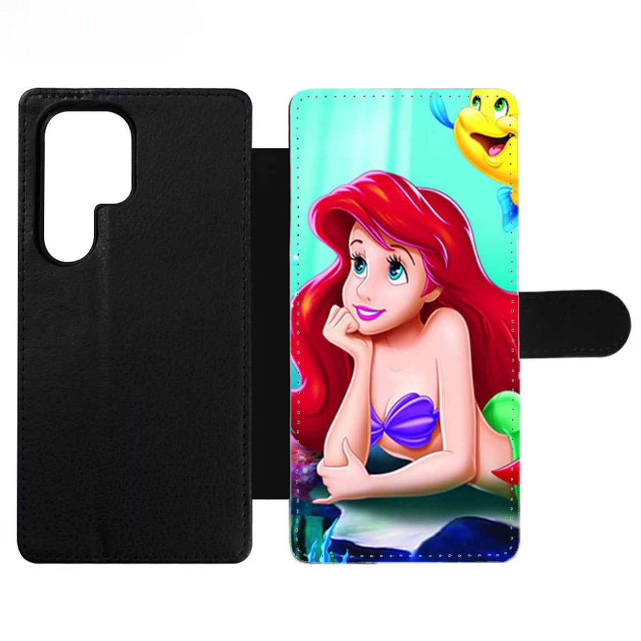 Ariel Flounder The Little Mermaid Wallet Samsung Case