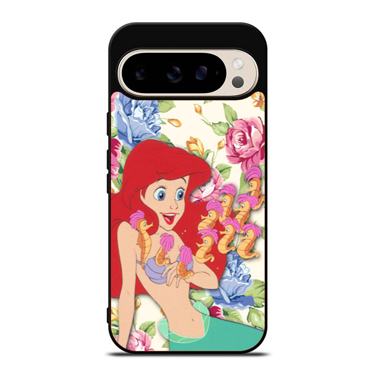 Ariel Little Mermaid Floral Disney Google Pixel 9 Pro Case