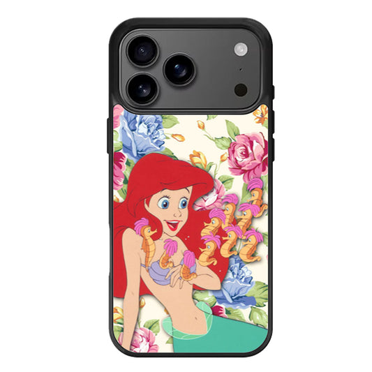 Ariel Little Mermaid Floral Disney iPhone 17 Pro Max Case