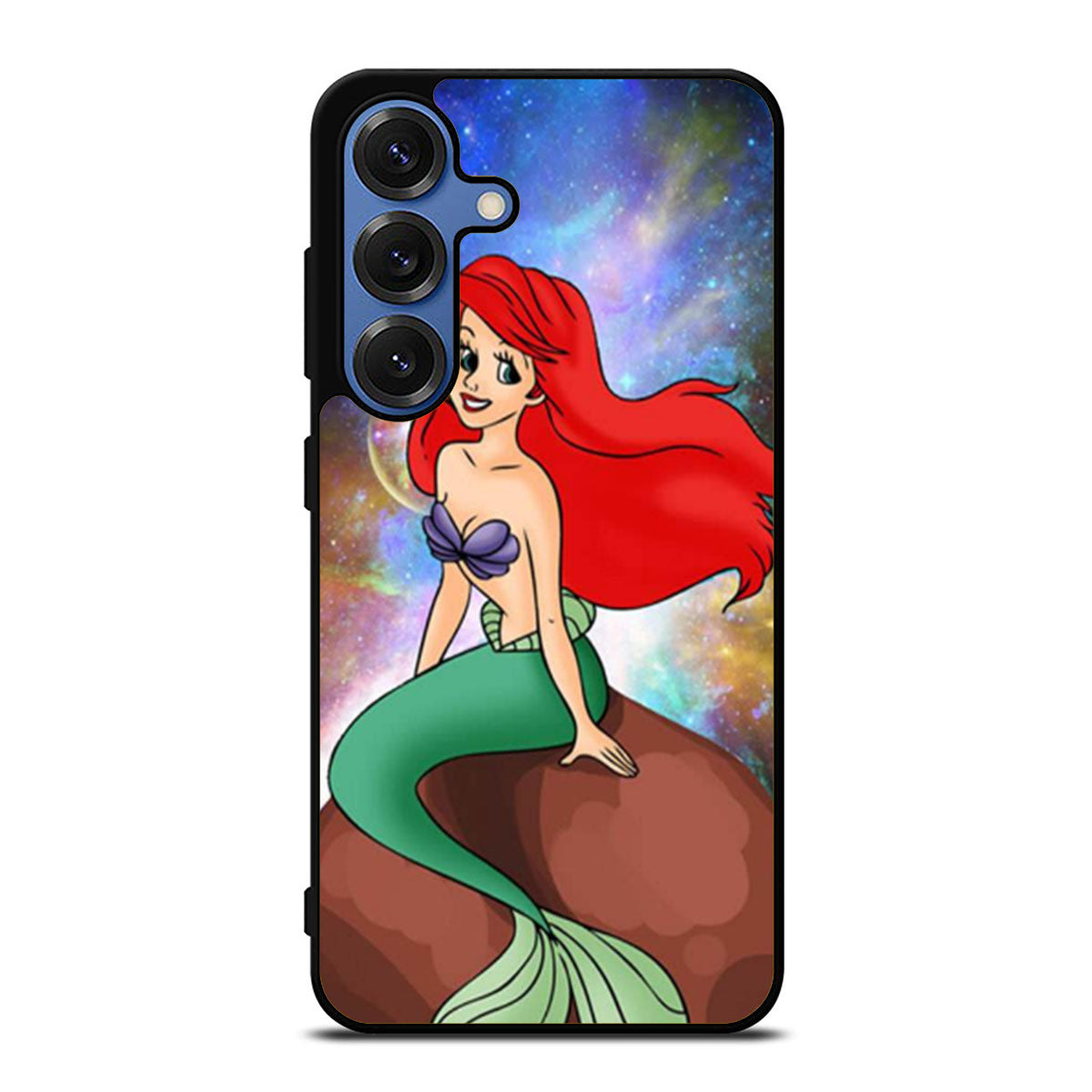 Ariel Little Mermaid In Galaxy Space Samsung S25 Ultra Case