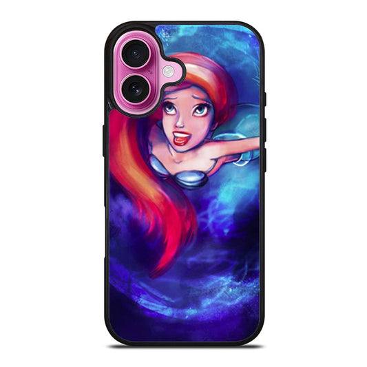 Ariel Little Mermaid Sparkling iPhone Case Cover