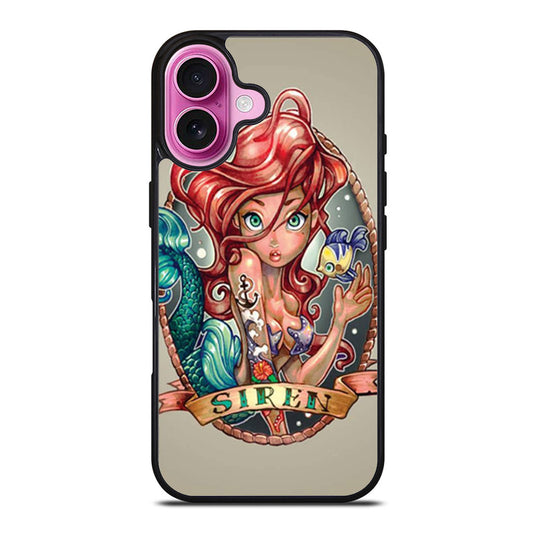 Ariel Little Mermaid Tattoo iPhone Case Cover