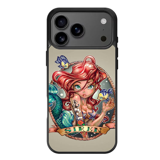 Ariel Little Mermaid Tattoo iPhone 17 Pro Max Case