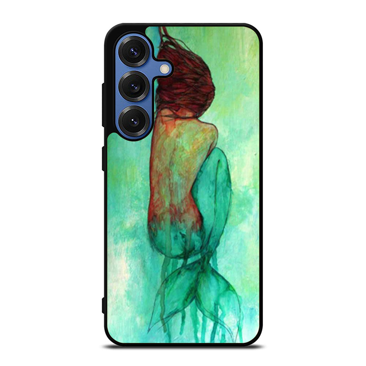 Ariel Little Mermaid Watercolor Paint Art Samsung S25 Ultra Case