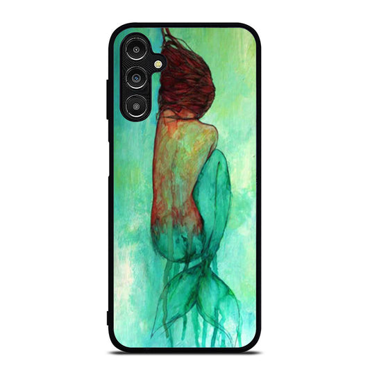 Ariel Little Mermaid Watercolor Paint Art Samsung A16 Case
