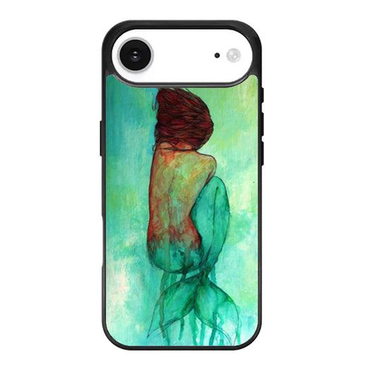 Ariel Little Mermaid Watercolor Paint Art iPhone Air Case