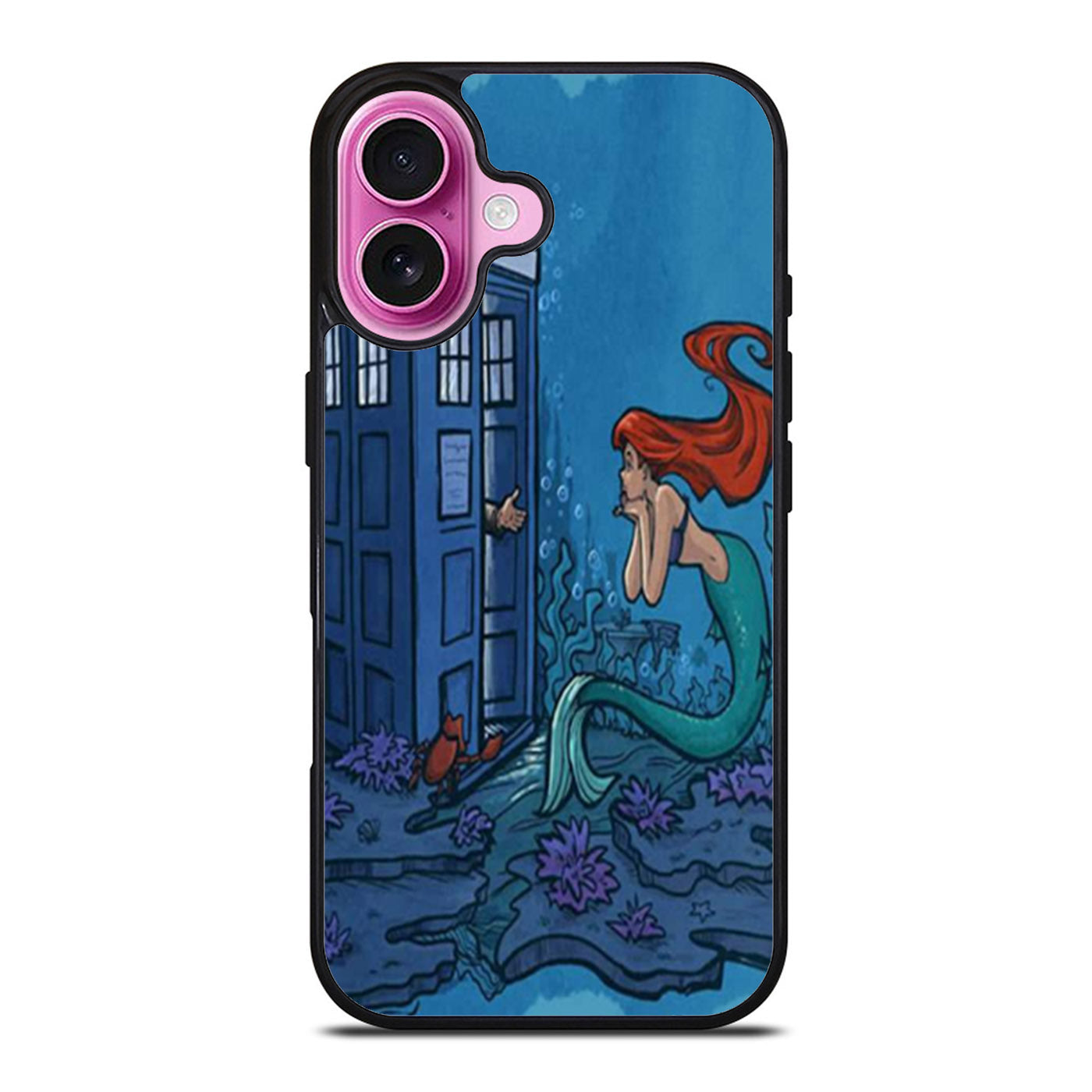 Ariel Mermaid Tardis iPhone Case Cover