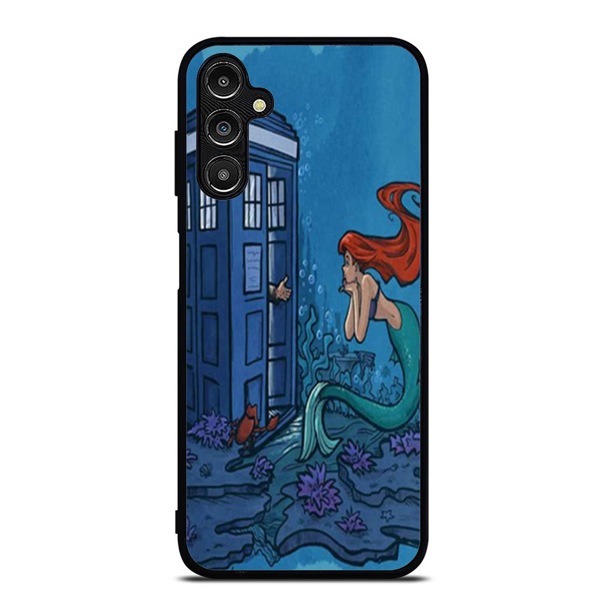 Ariel Mermaid Tardis Samsung A16 Case