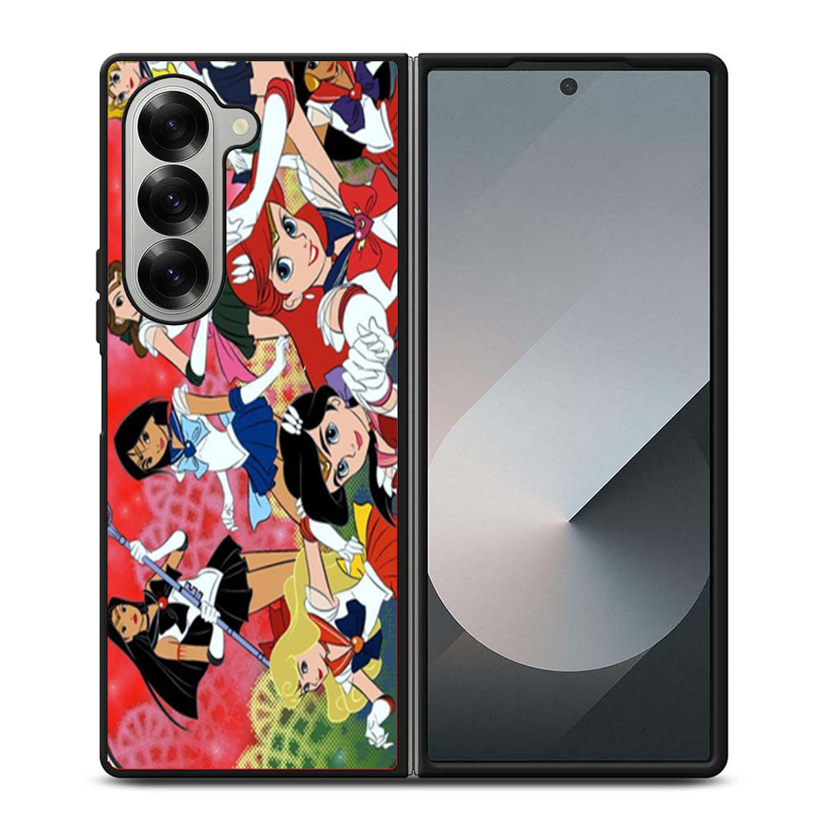 Ariel Sailormoon Princesses Samsung Z Fold 6 Case