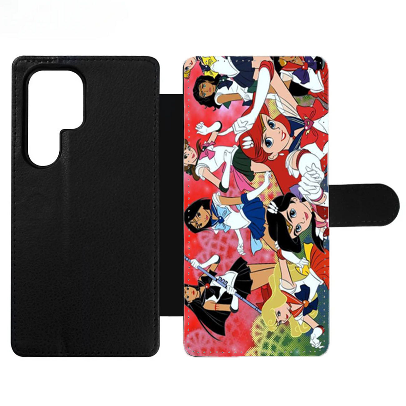 Ariel Sailormoon Princesses Wallet Samsung Case