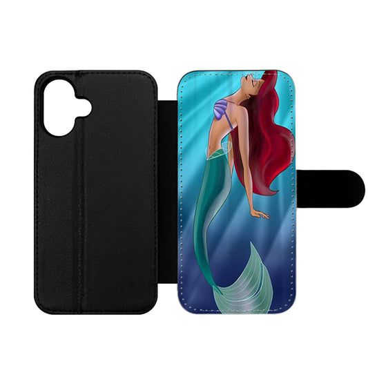 Ariel The Little Mermaid On Tiffany Blue Wallet iPhone Case