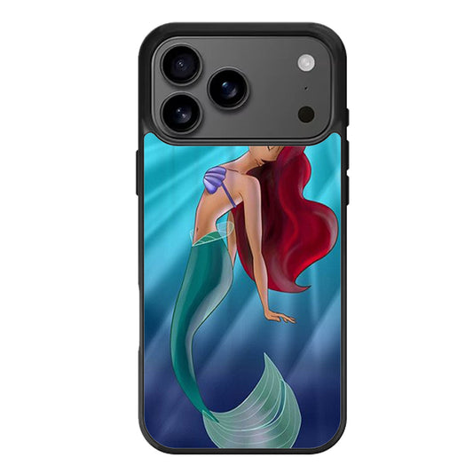 Ariel The Little Mermaid On Tiffany Blue iPhone 17 Pro Max Case