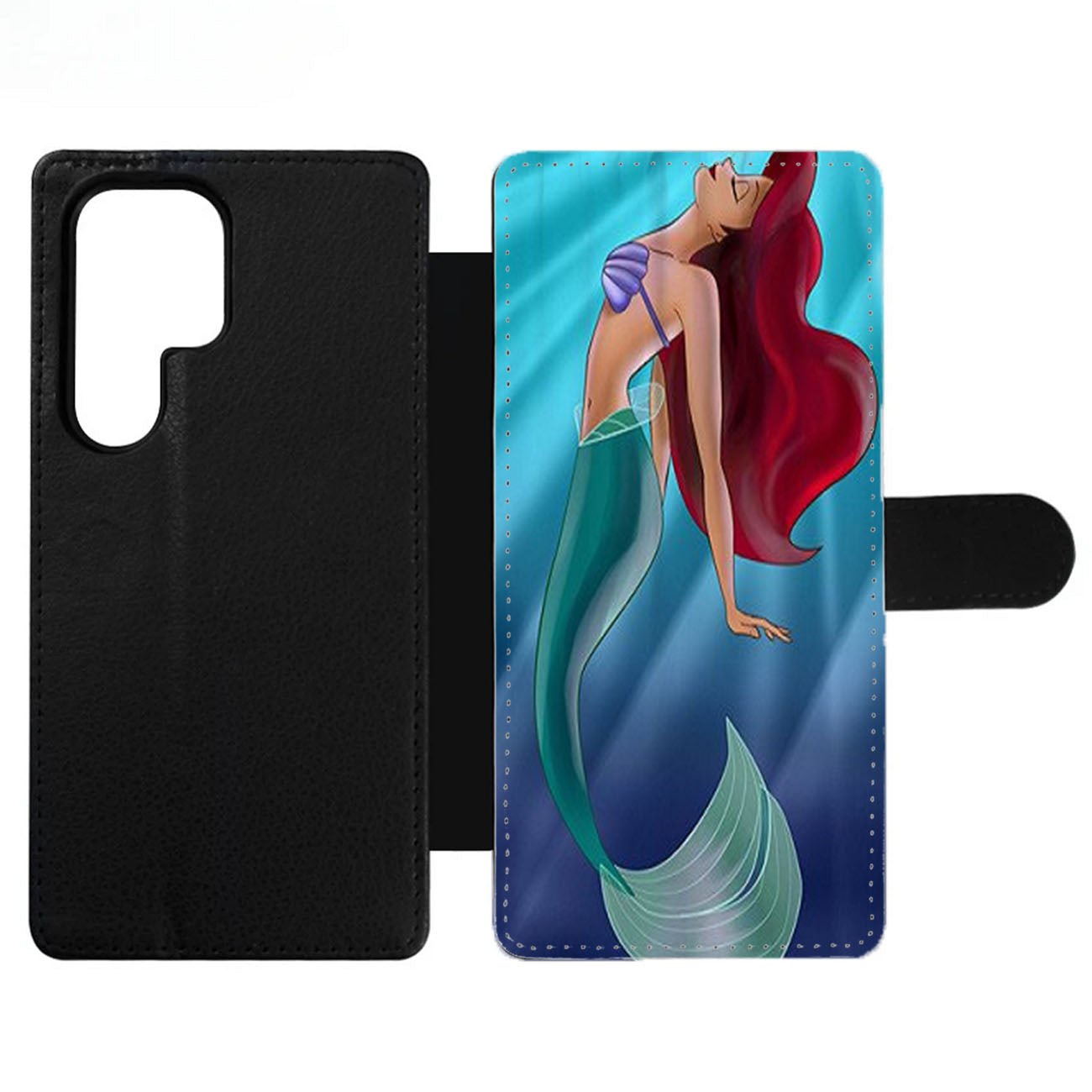 Ariel The Little Mermaid On Tiffany Blue Wallet Samsung Case