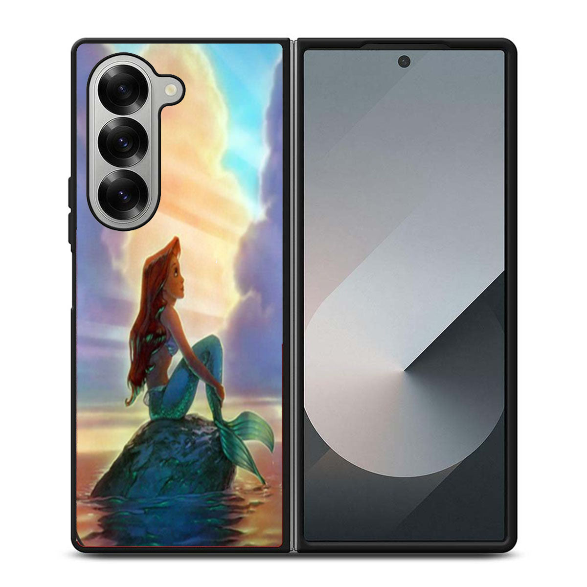 Ariel The Little Mermaid Sunset Samsung Z Fold 6 Case