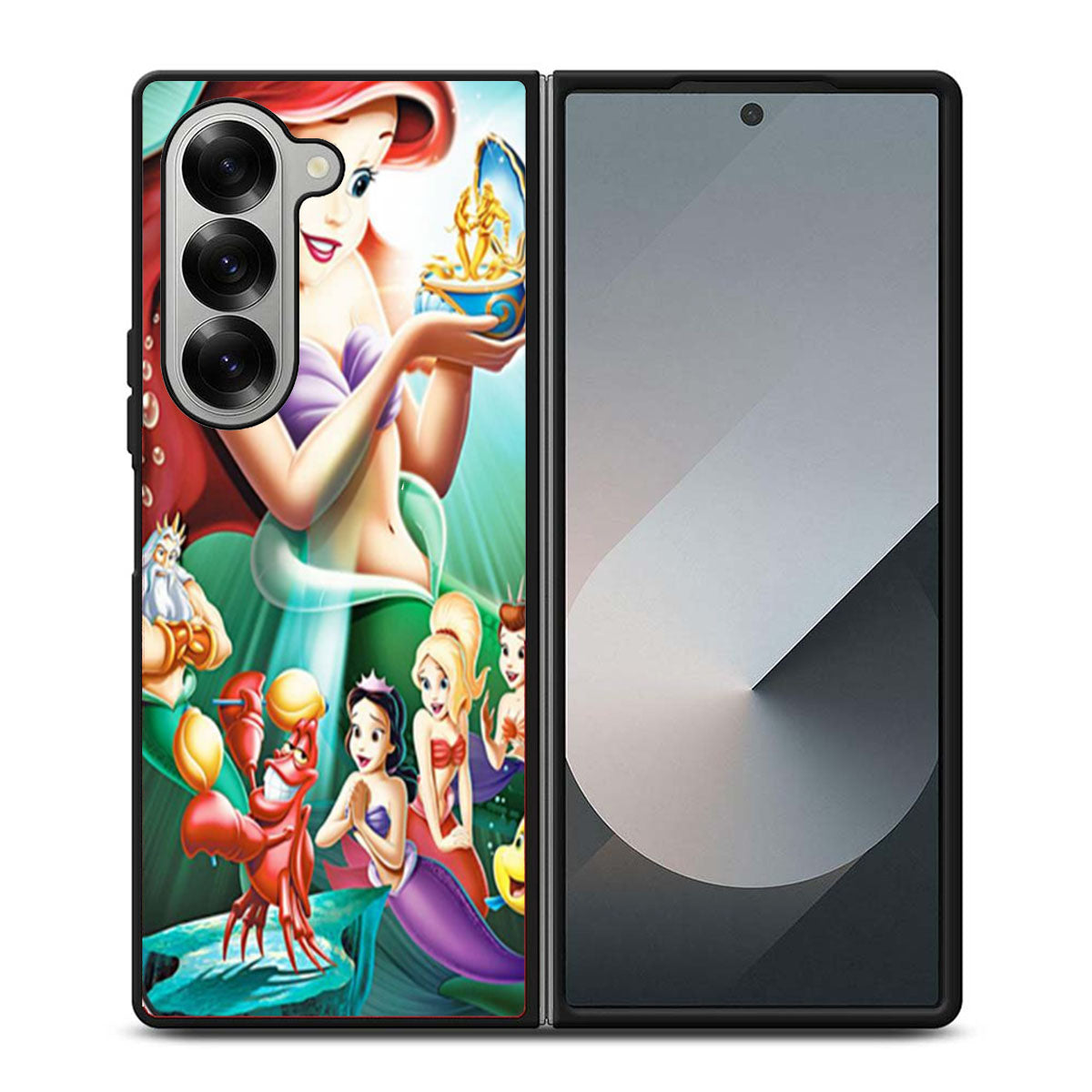Ariel The Little Mermaid Three Samsung Z Fold 6 Case