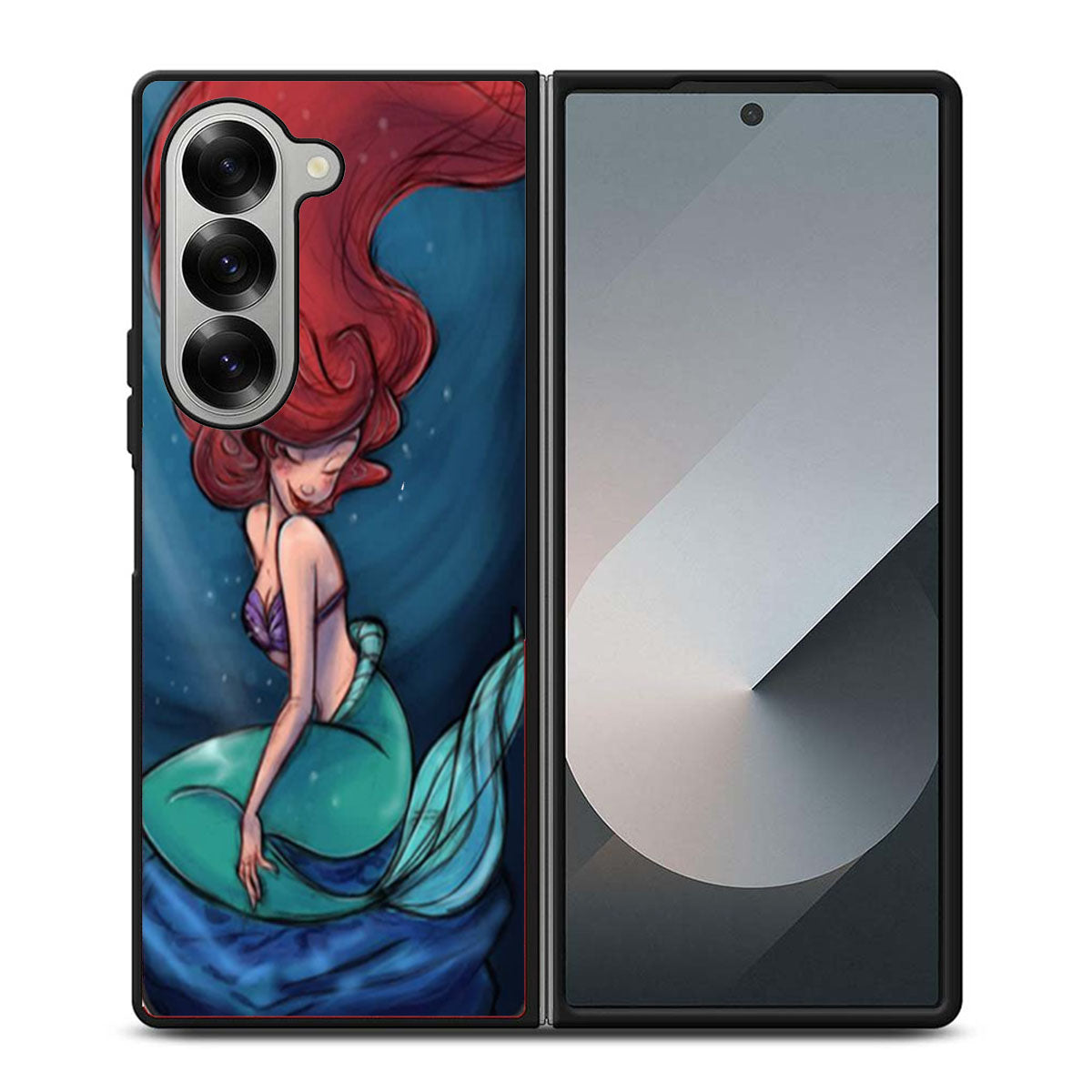 Ariel The Little Mermaid Two Samsung Z Fold 6 Case