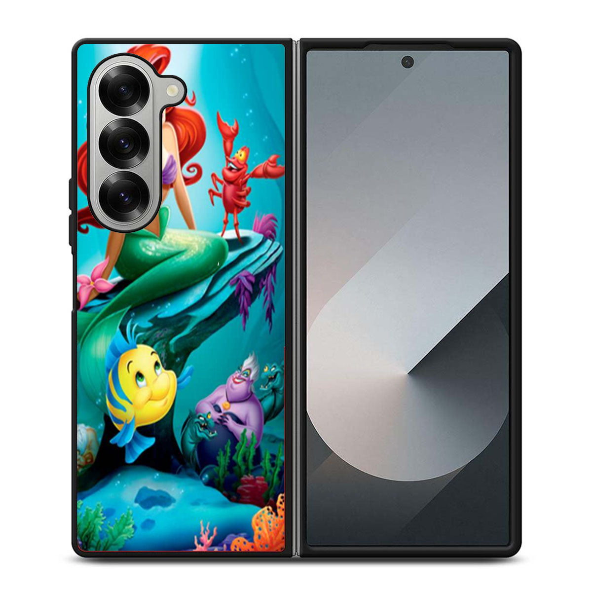 Ariel The Little Mermaid and Friends Samsung Z Fold 6 Case