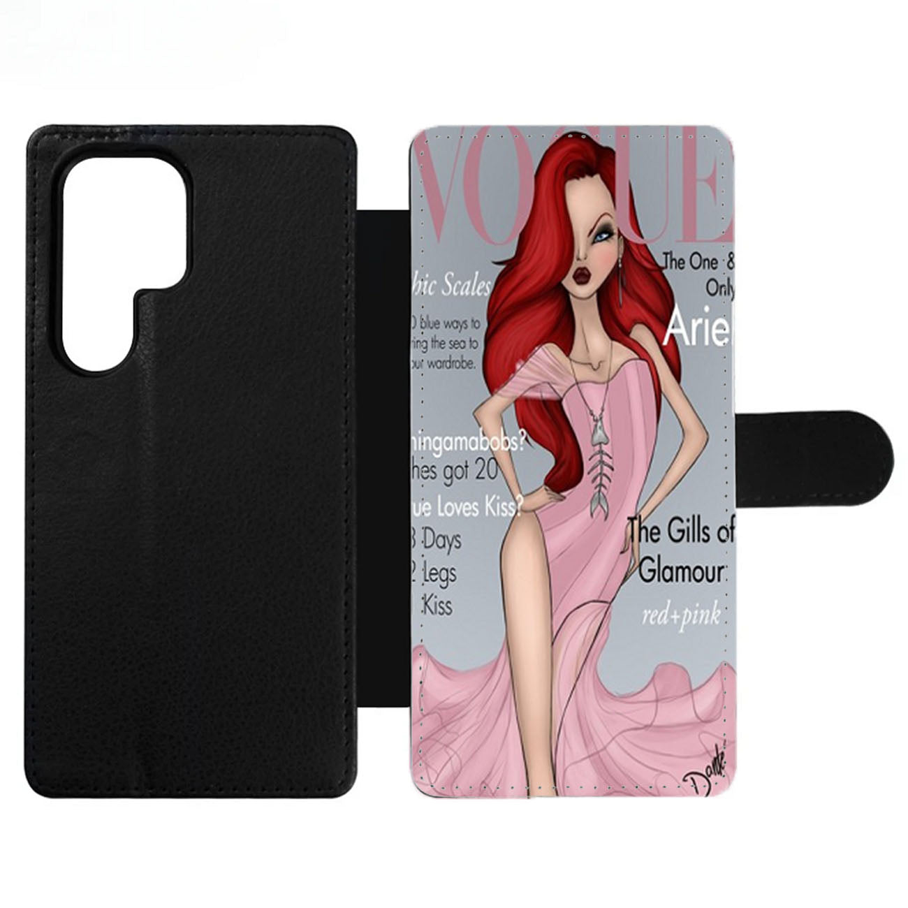 Ariel Vogue Magazine Wallet Samsung Case
