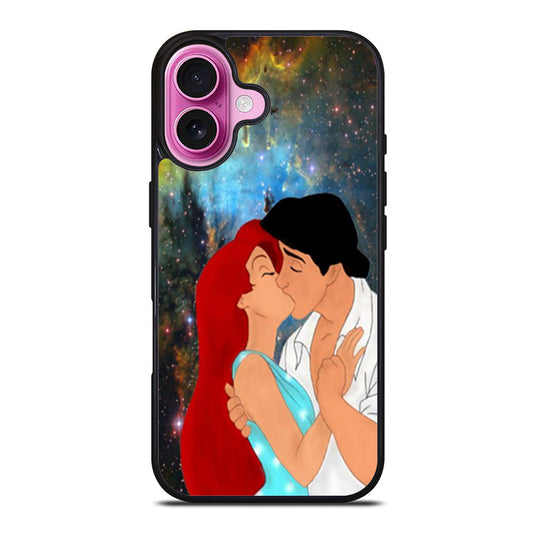 Ariel and Eric Kissing On The Space iPhone Case Cover