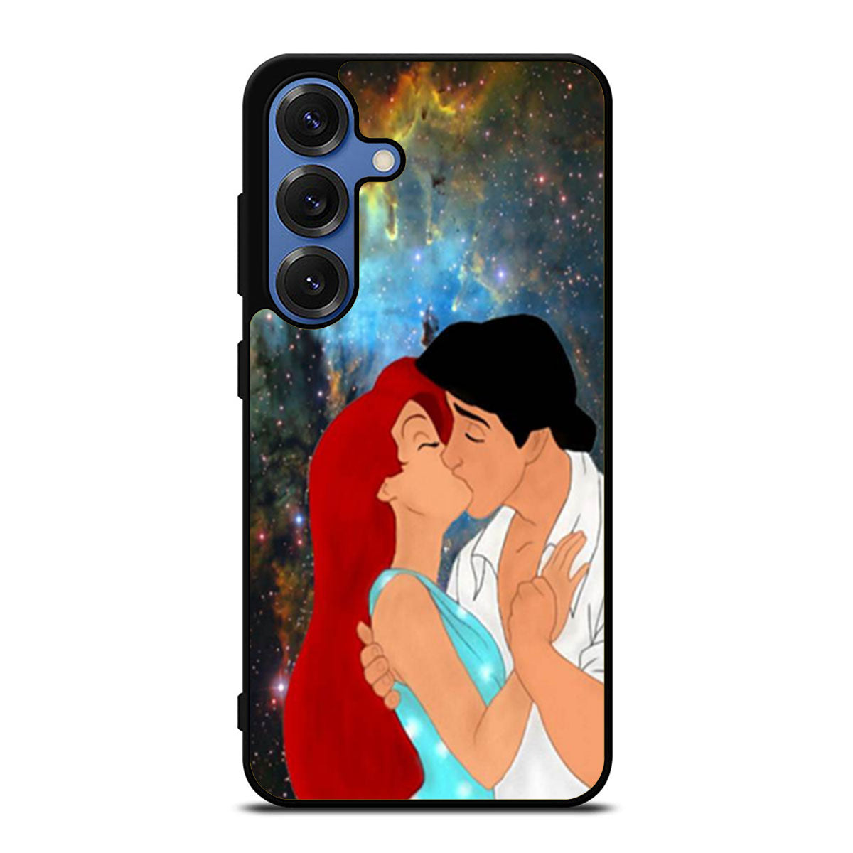 Ariel and Eric Kissing On The Space Samsung S25 Ultra Case
