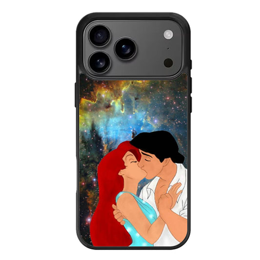 Ariel and Eric Kissing On The Space iPhone 17 Pro Max Case
