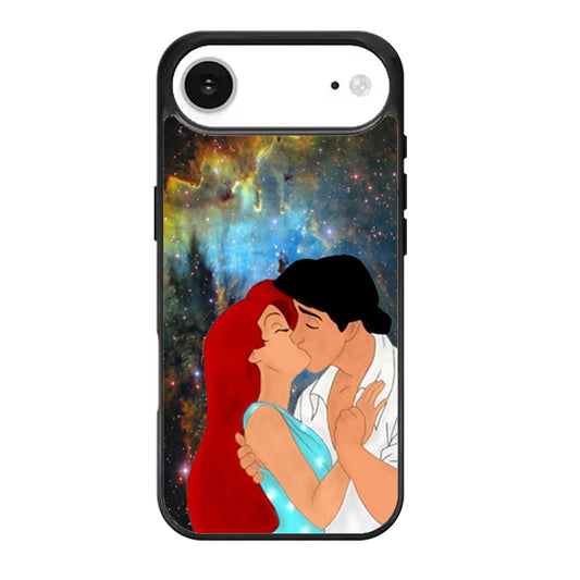 Ariel and Eric Kissing On The Space iPhone Air Case