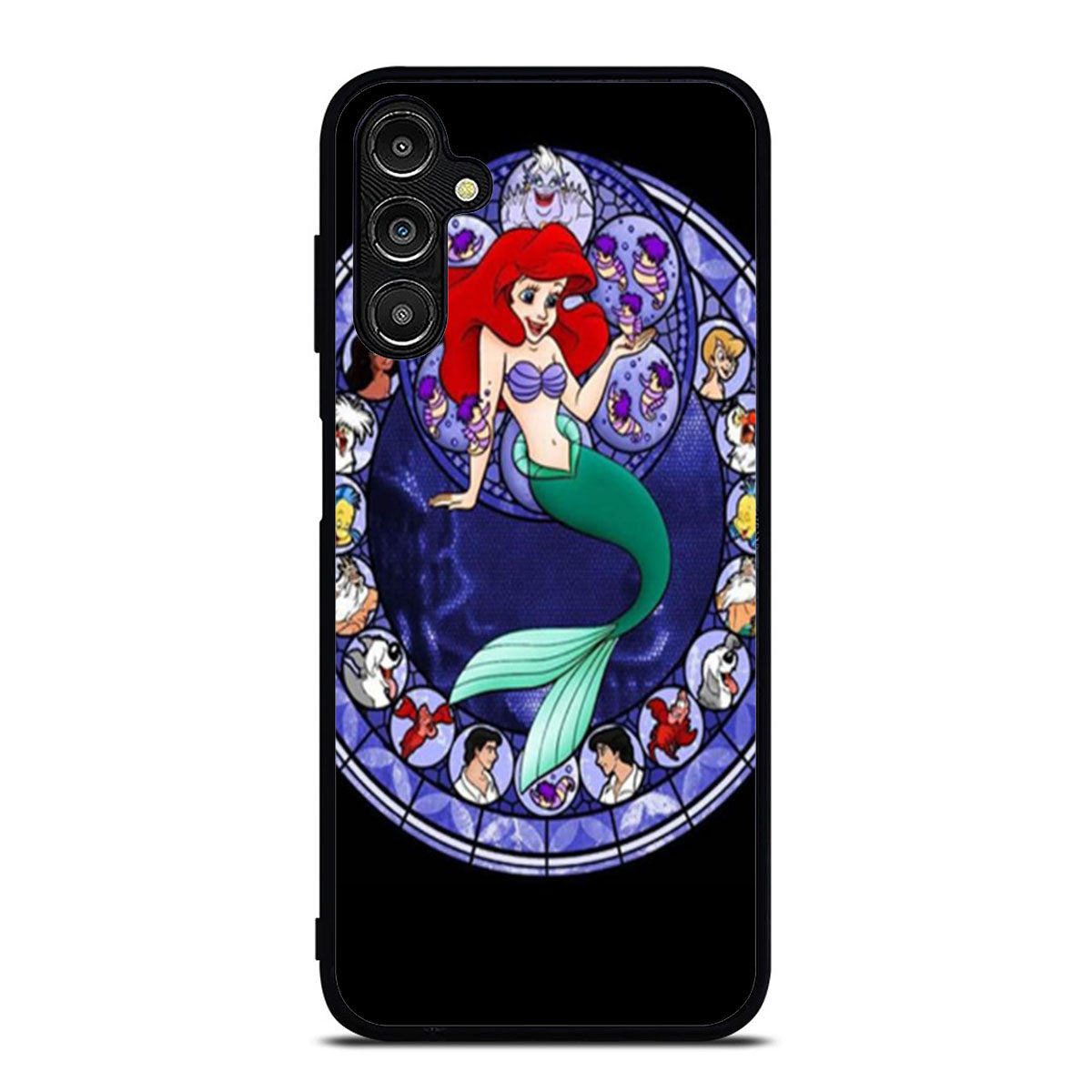 Ariel the Little Mermaid Stained Glass Samsung A16 Case