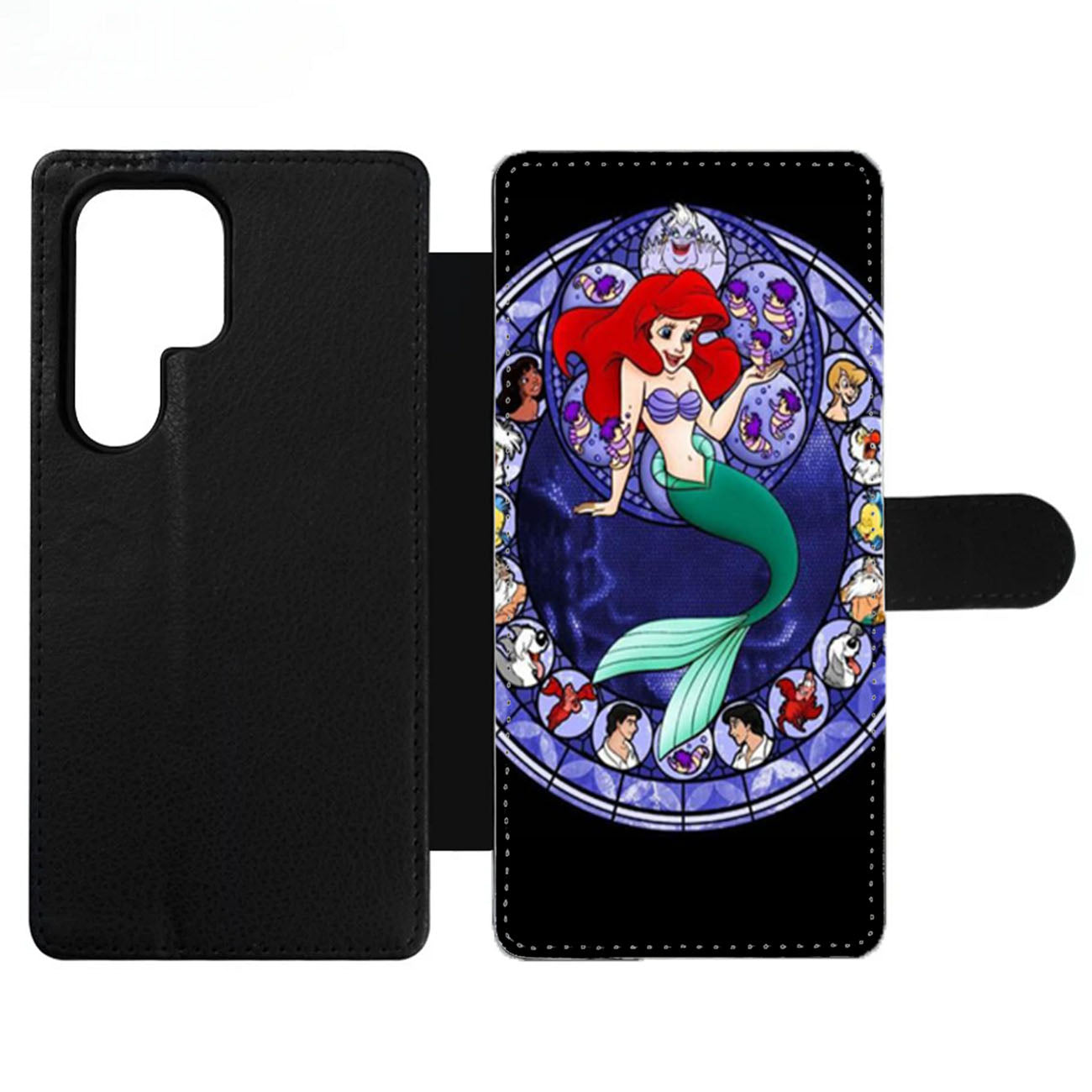 Ariel the Little Mermaid Stained Glass Wallet Samsung Case