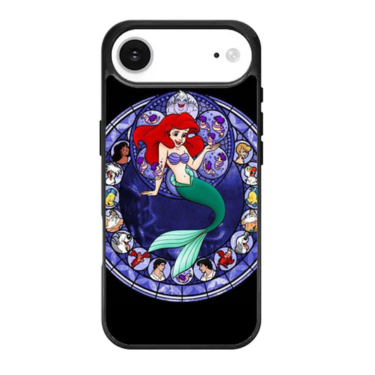 Ariel the Little Mermaid Stained Glass iPhone Air Case