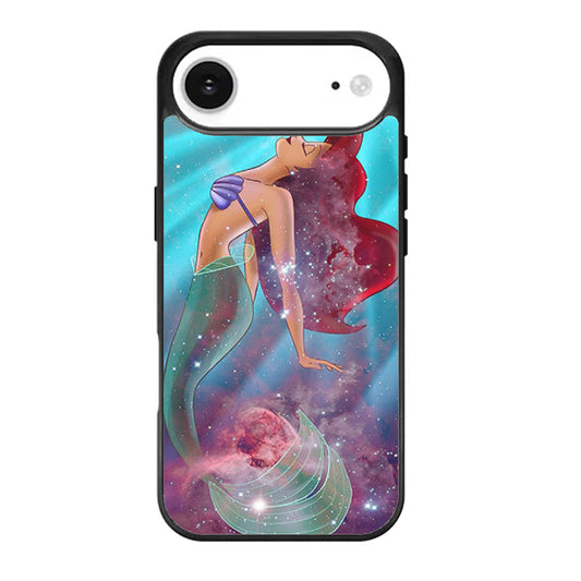 Ariel the Little Mermaid on Galaxy Nebula iPhone Air Case